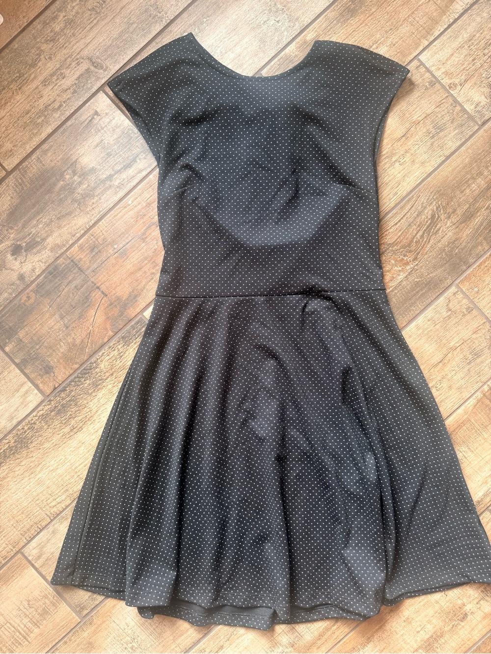 GAP Black Dress with White Micro Dots